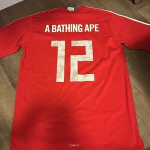 Adidas x A Bathing Ape Red Men's Shirt
